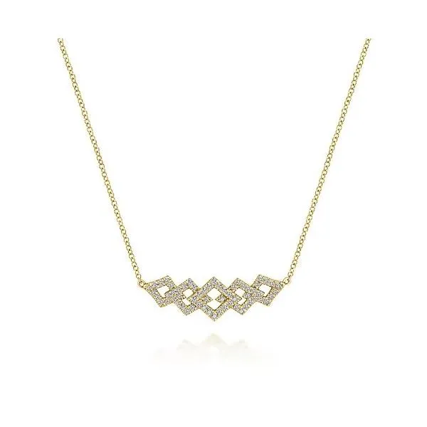 Gabriel & Co Geometric Necklace Victoria Jewellers REGINA, SK