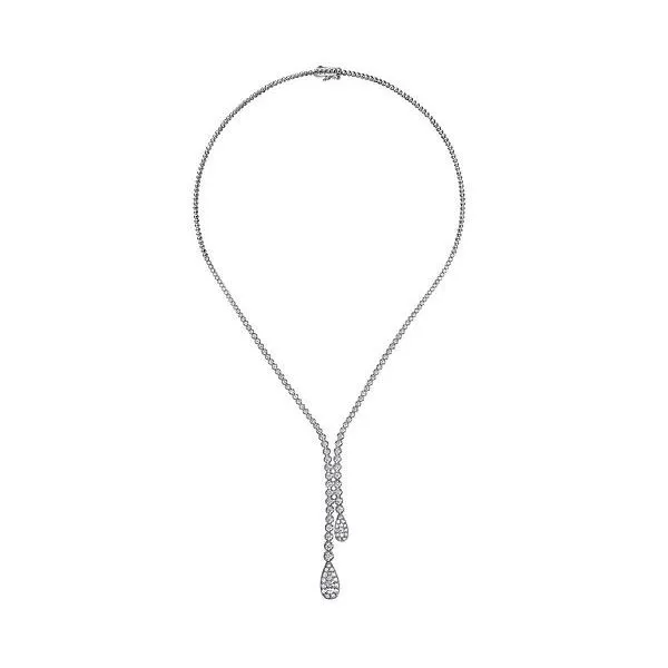 Gabriel & Co Graduating Diamond Necklace Image 2 Victoria Jewellers REGINA, SK