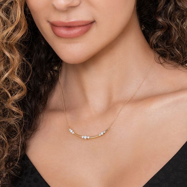 Diamond Station Necklace Image 2 Victoria Jewellers REGINA, SK