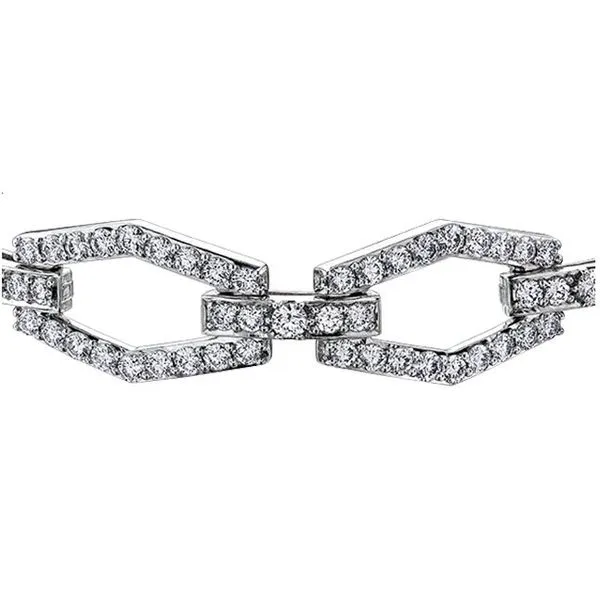 Maple Leaf Canadian Diamond Tennis Bracelet Image 2 Victoria Jewellers REGINA, SK