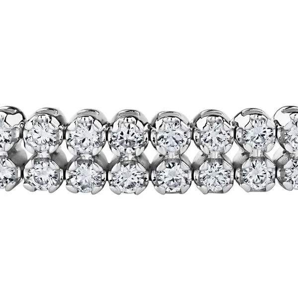 Maple Leaf Canadian Diamond Tennis Bracelet Image 2 Victoria Jewellers REGINA, SK