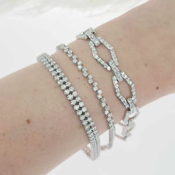Maple Leaf Canadian Diamond Tennis Bracelet Image 3 Victoria Jewellers REGINA, SK