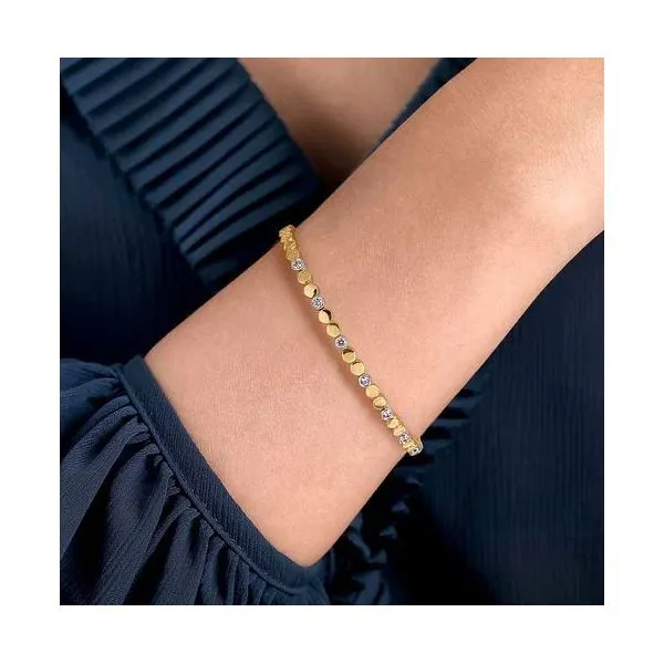 Gabriel & Co Diamond Bangle Bracelet Image 3 Victoria Jewellers REGINA, SK