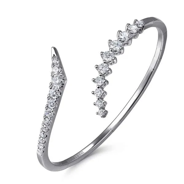 Gabriel & Co Bypass Diamond Bangle Image 3 Victoria Jewellers REGINA, SK