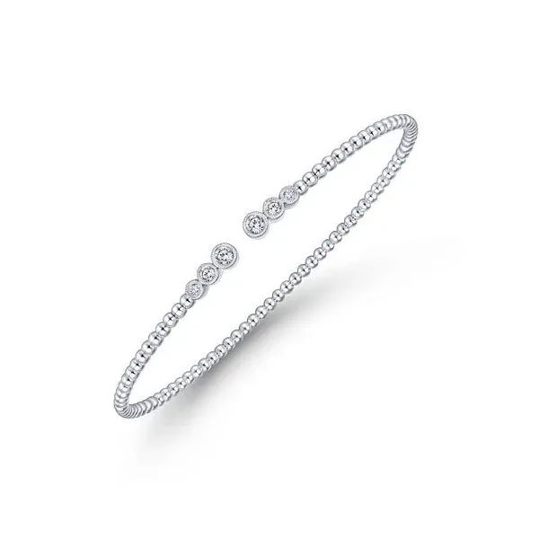 Gabriel & Co 14Kt Diamond Bangle Bracelet Image 3 Victoria Jewellers REGINA, SK