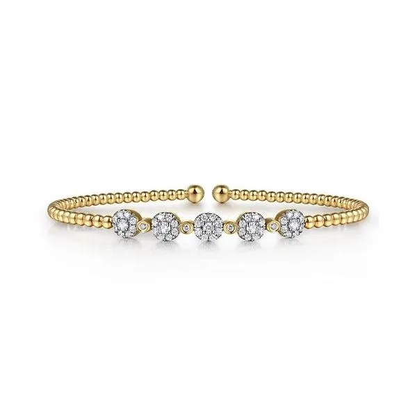 Gabriel & Co 14Kt Diamond Bangle Bracelet Victoria Jewellers REGINA, SK