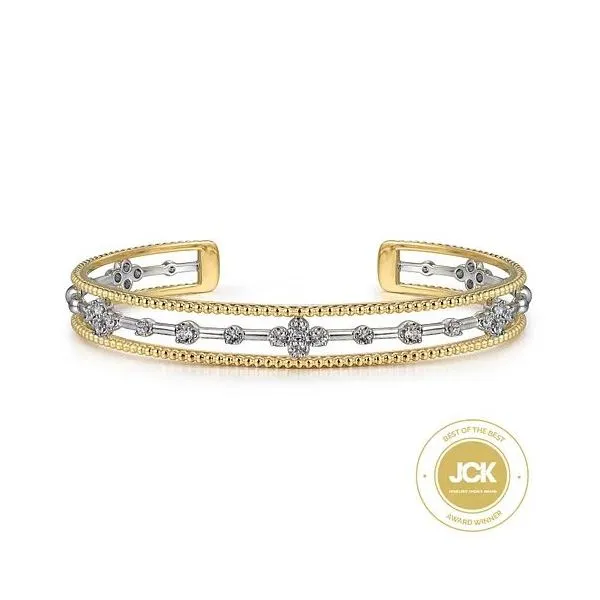 Gabriel & Co Diamond Cuff Bracelet Victoria Jewellers REGINA, SK