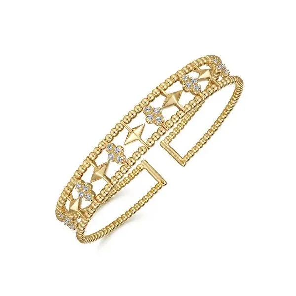 Gabriel & Co Diamond Bangle Cuff Bracelet Image 3 Victoria Jewellers REGINA, SK