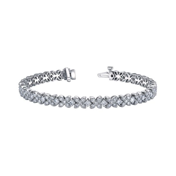 Maple Leaf Canadian Diamond Tennis Bracelet Victoria Jewellers REGINA, SK
