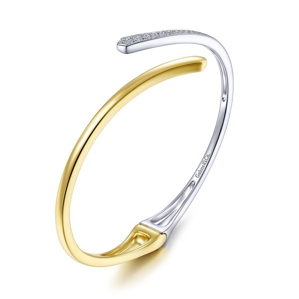 14Kt Gold and Diamond Bangle Bracelet Image 4 Victoria Jewellers REGINA, SK