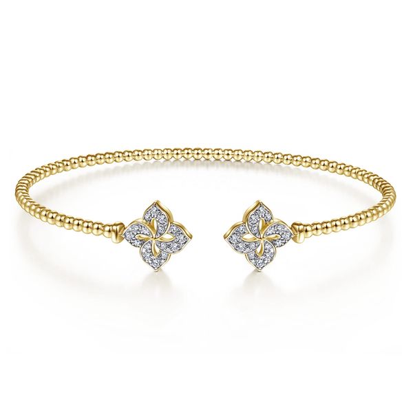 14Kt Gold and Diamond Bangle Bracelet Victoria Jewellers REGINA, SK