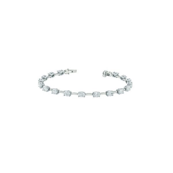 5.10ctw Oval Lab Grown Diamond Tennis Bracelet Victoria Jewellers REGINA, SK