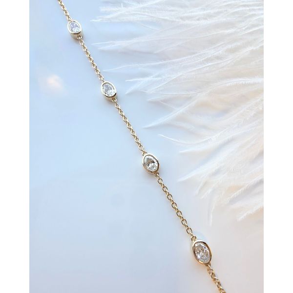 Station Tennis Bracelet with Oval Lab Grown Diamonds Victoria Jewellers REGINA, SK
