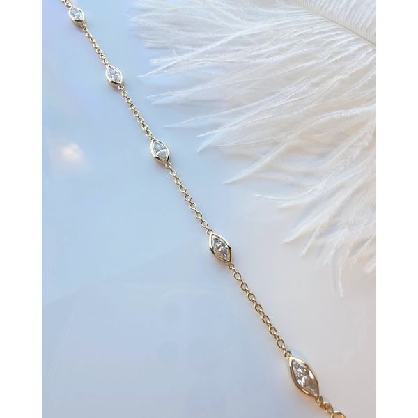 Station Tennis Bracelet with Marquise Lab Grown Diamonds Victoria Jewellers REGINA, SK