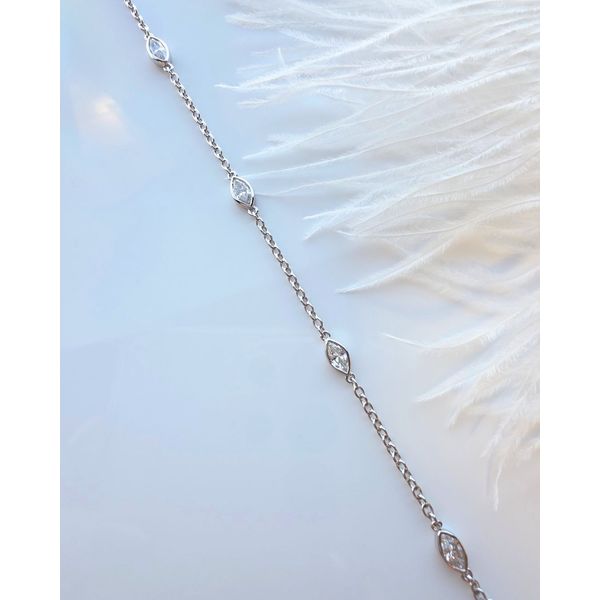 Station Tennis Bracelet with Marquise Lab Grown Diamonds Victoria Jewellers REGINA, SK