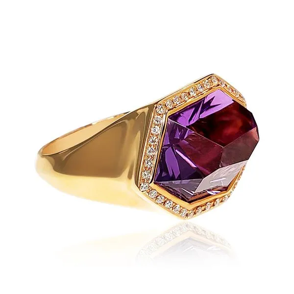Amethyst and Diamond Ring Image 2 Victoria Jewellers REGINA, SK