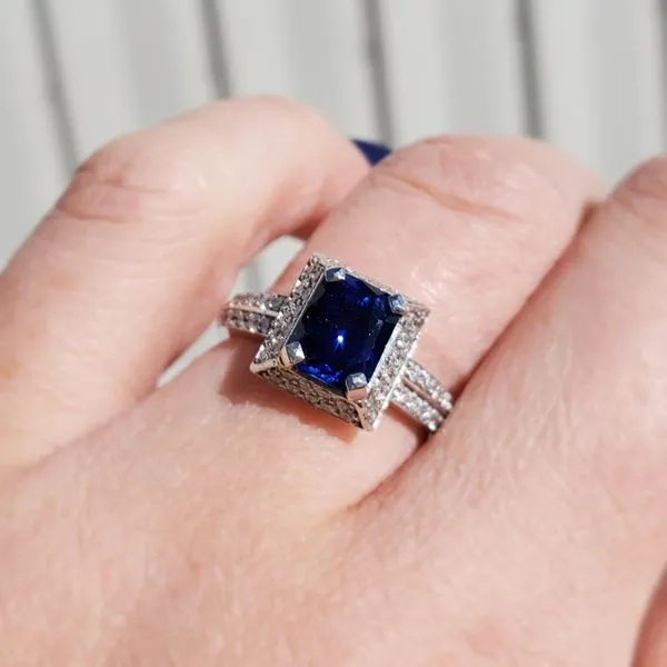 Sapphire and Diamond Ring Image 2 Victoria Jewellers REGINA, SK