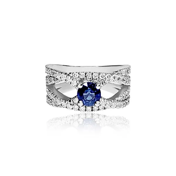 Sapphire and Diamond Ring Image 2 Victoria Jewellers REGINA, SK
