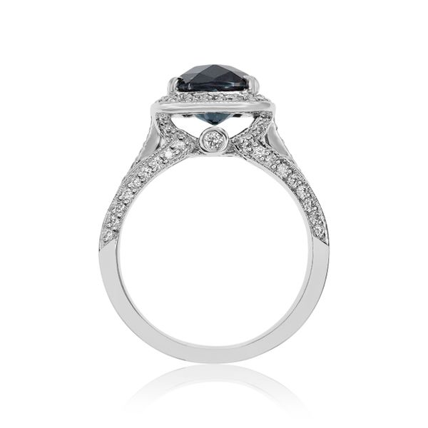 London Blue Topaz & Diamond Ring Image 3 Victoria Jewellers REGINA, SK