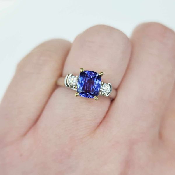 Tanzanite and Diamond Ring Image 2 Victoria Jewellers REGINA, SK