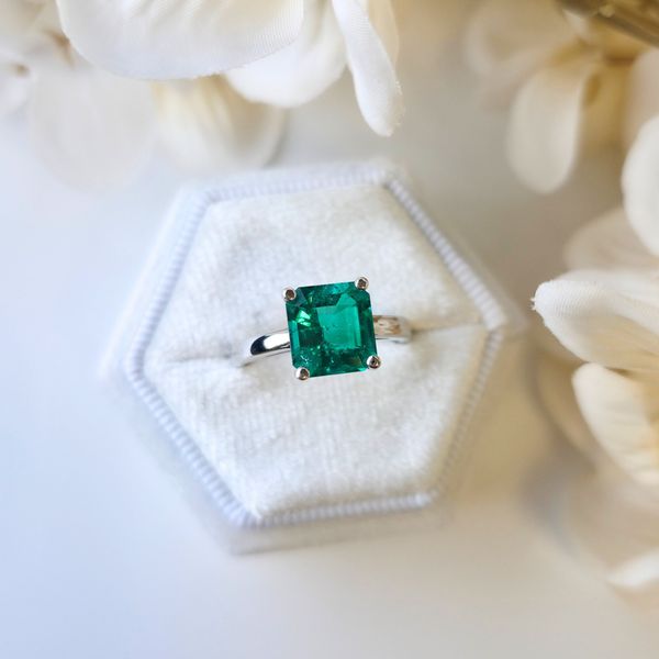 Custom Designed Emerald Ring Image 2 Victoria Jewellers REGINA, SK