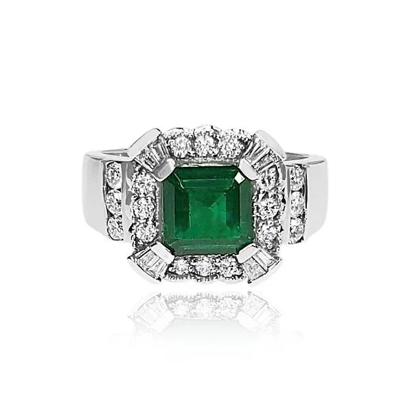 Emerald and Diamond Ring Victoria Jewellers REGINA, SK