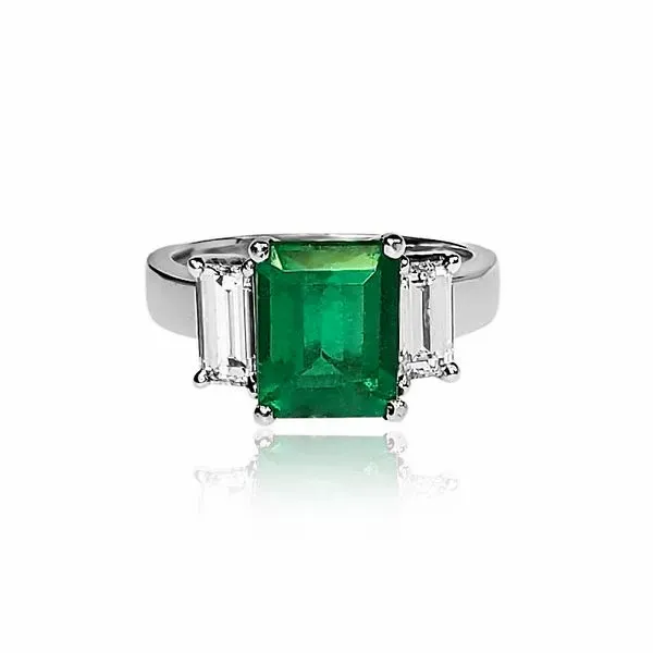 Emerald and Diamond Ring Victoria Jewellers REGINA, SK