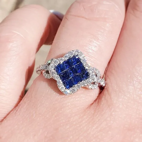 Sapphire and Diamond Ring Image 2 Victoria Jewellers REGINA, SK