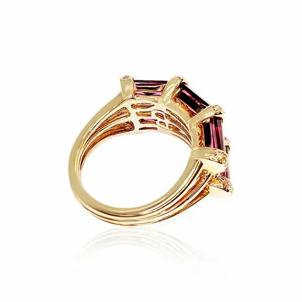 Garnet and Diamond Ring Image 2 Victoria Jewellers REGINA, SK