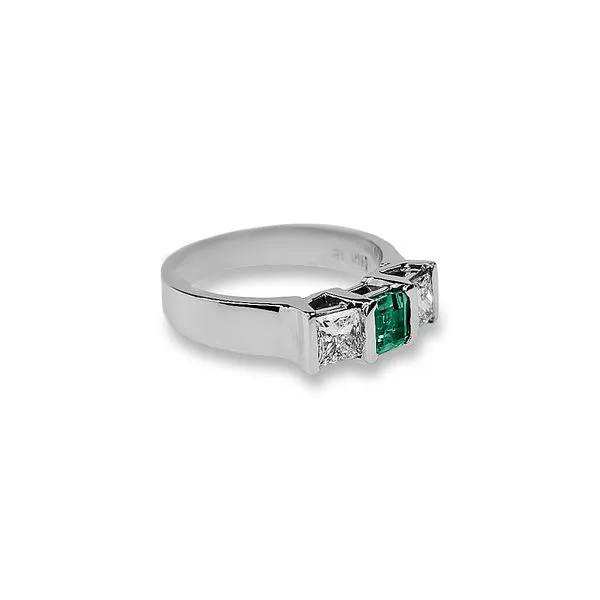 Emerald and Diamond Ring Image 2 Victoria Jewellers REGINA, SK
