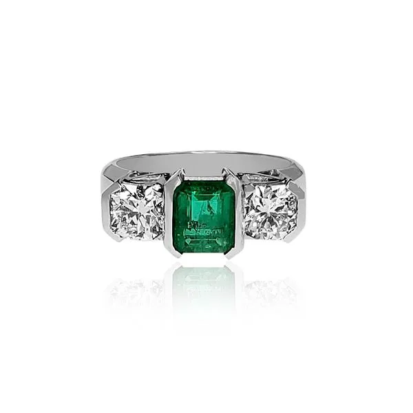 Emerald and Diamond Ring Victoria Jewellers REGINA, SK