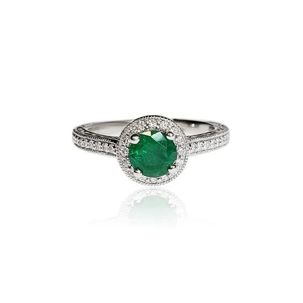 Emerald and Diamond Ring Victoria Jewellers REGINA, SK