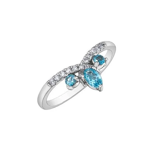 Topaz and Diamond Ring Image 2 Victoria Jewellers REGINA, SK
