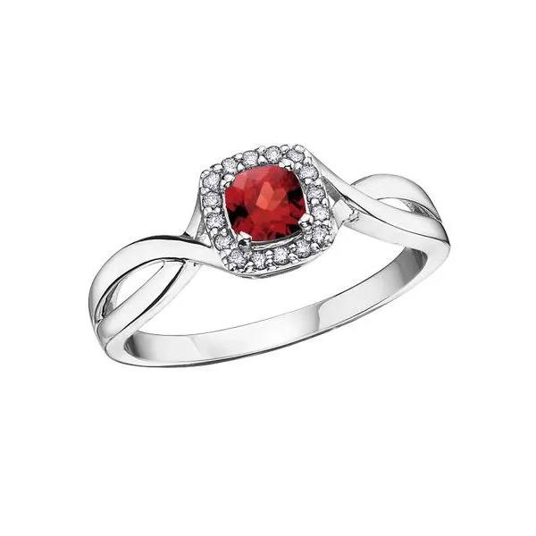Garnet and Diamond Ring Victoria Jewellers REGINA, SK