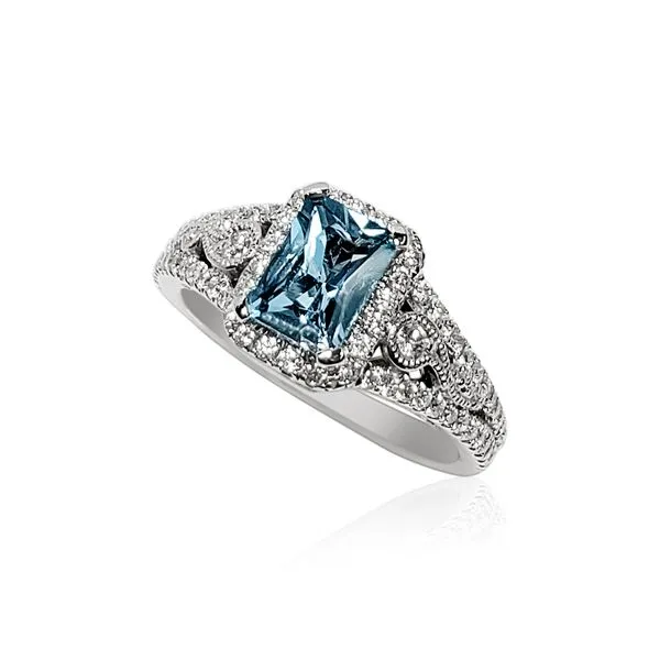Aquamarine and Diamond Ring Victoria Jewellers REGINA, SK