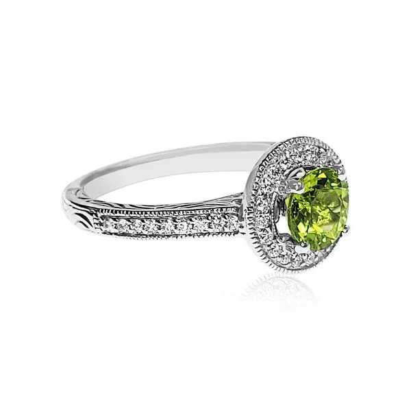 Peridot and Diamond Ring Image 2 Victoria Jewellers REGINA, SK