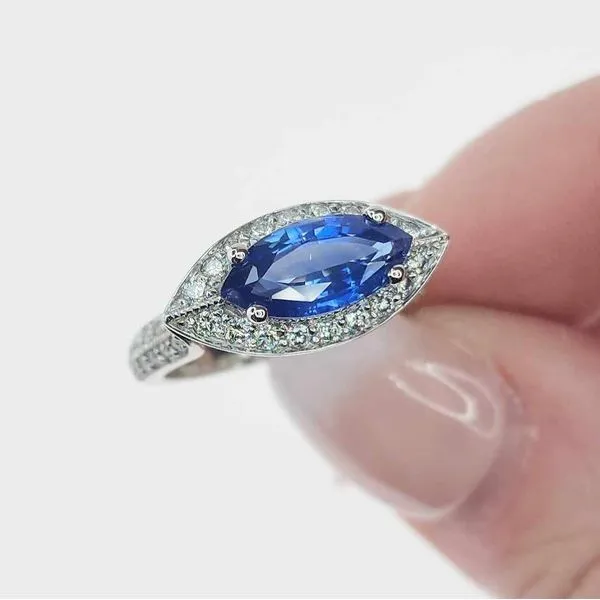 Sapphire and Diamond Ring Image 4 Victoria Jewellers REGINA, SK