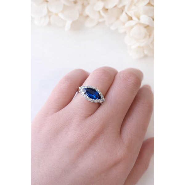 Sapphire and Diamond Ring Image 5 Victoria Jewellers REGINA, SK