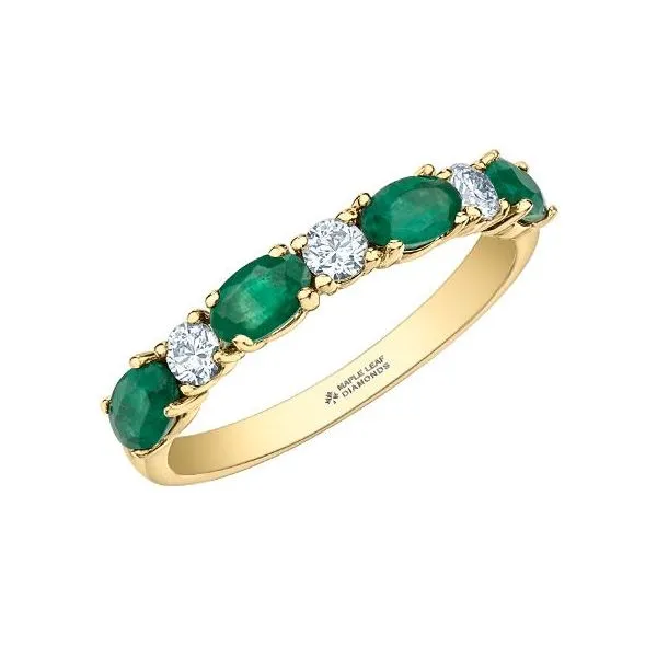 Emerald & Diamond Ring Image 2 Victoria Jewellers REGINA, SK