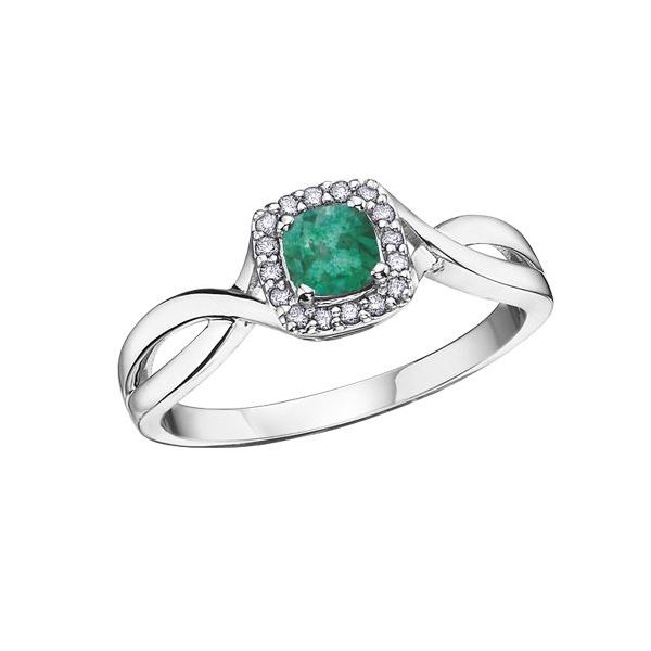 Emerald and Diamond Ring Victoria Jewellers REGINA, SK