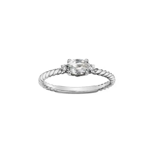 White Topaz & Diamond Ring Victoria Jewellers REGINA, SK