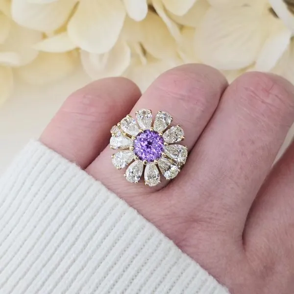 Purple Sapphire and Diamond Ring Image 4 Victoria Jewellers REGINA, SK