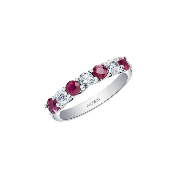 Ruby and Maple Leaf Canadian Diamond Ring Image 2 Victoria Jewellers REGINA, SK