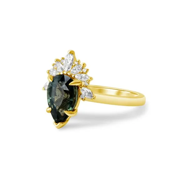 Sapphire and Lab Grown Diamond Ring Image 2 Victoria Jewellers REGINA, SK