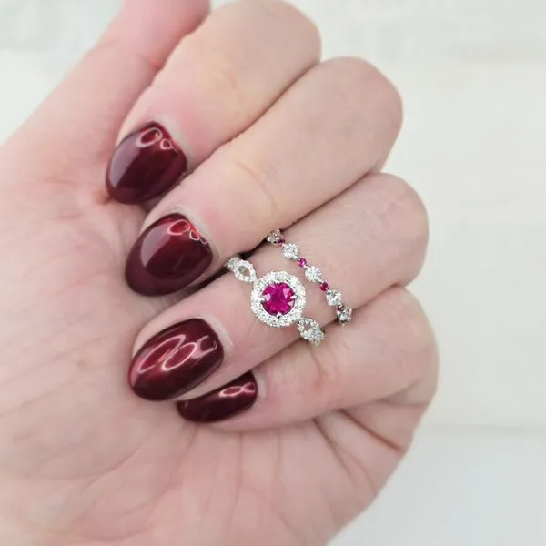 Ruby and Maple Leaf Canadian Diamond Ring Image 2 Victoria Jewellers REGINA, SK