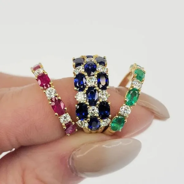 Emerald & Canadian Diamond Ring Image 3 Victoria Jewellers REGINA, SK