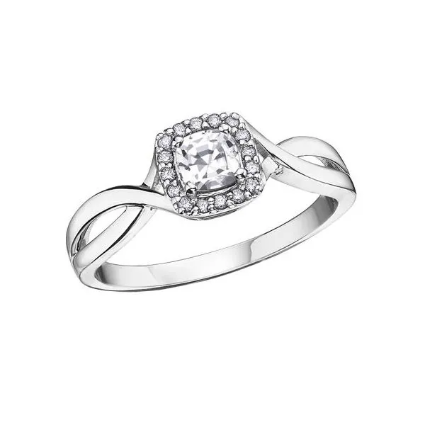 White Zircon and Diamond Ring Victoria Jewellers REGINA, SK