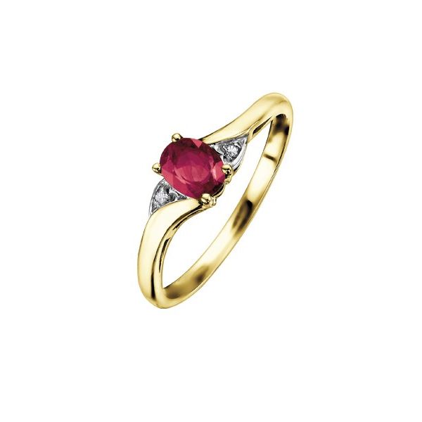 Garnet & Diamond Ring Victoria Jewellers REGINA, SK