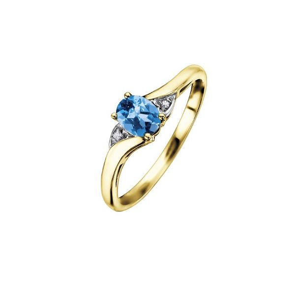 Blue Topaz & Diamond Ring Victoria Jewellers REGINA, SK