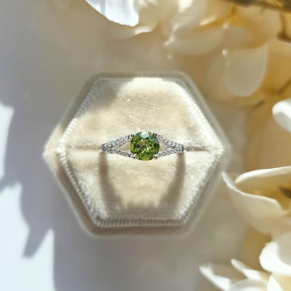 Peridot and Diamond Ring Image 2 Victoria Jewellers REGINA, SK